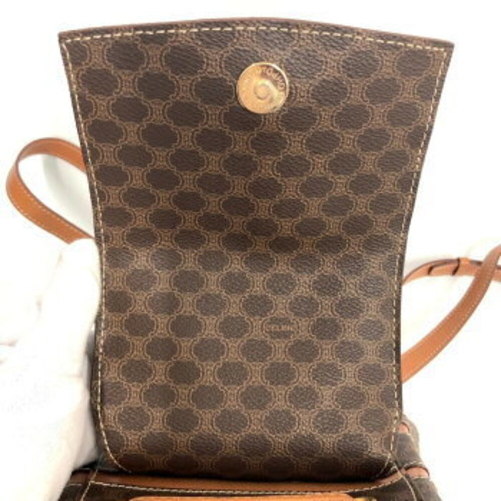 Celine Brown Macadam Border Backpack - Picture 4 of 8